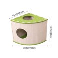 thumbnail image 3 of Lit pour Chat en Feutre en Forme d'Éventail – Grande Cachette Fermée pour Plusieurs Chats avec Conception Résistante aux Égratignures et Respirante – Toutes Saisons, outil-Free Assembly, Grotte pour Animal Gain de Place pour Dormir, 3 of 5
