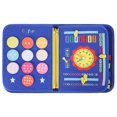 thumbnail image 1 of Xuanheng Planche d'Activités Montessori Jouets Planche Sensorielle pour Enfants Tout-Petits Enfants Bleu, 1 of 8