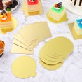 thumbnail image 2 of 200 Pcs Cake Boards Square and Round Cake Bases Cake Paper Board Cupcake Dessert Display Trays, 2 of 8