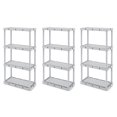 thumbnail image 1 of Gracious Living Knect-A-Shelf Système de Rangement Léger à 4 Niveaux (Lot de 3), 1 of 12