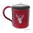 thumbnail image 2 of Christmas Stainless Steel Mug With Printing Reindeer - Set of 2, 2 of 3
