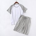 thumbnail image 4 of LSLJS Ensemble de Pyjama pour Homme Vêtements de Nuit Léger Séchage Rapide T-Shirts à Manches Courtes Shorts Doux Confortable Ensembles de Sommeil, Pyjamas pour Homme, 4 of 4
