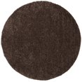 thumbnail image 3 of SAFAVIEH August Shag Collection 3' Round Brown AUG900T Solid 1.2-inch Thick Area Rug, 3 of 4