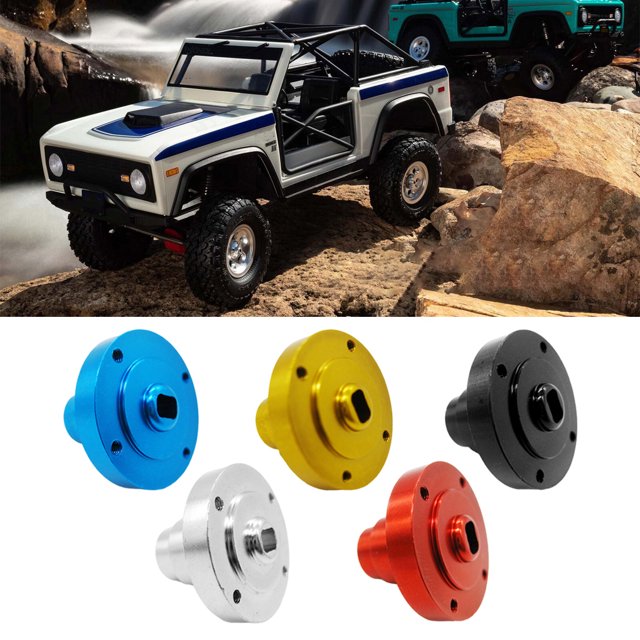 Baohd Coque en Aluminium pour AXIAL SCX10 Crawler SCX0034 Durabilité Améliorée Aluminium Diff Axle Direct Bleu 1Ensemble