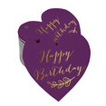 thumbnail image 1 of Inkdotpot 100 Pack Real Gold Foil Paper Tag Happy Birthday Favor Hang Tag, 1 of 6