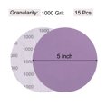 thumbnail image 2 of Unique Bargains 15 Pack 5-Inch Purple Sanding Discs 1000 Grits Hook & Loop Professional Aluminum Oxide Sandpaper, 2 of 6