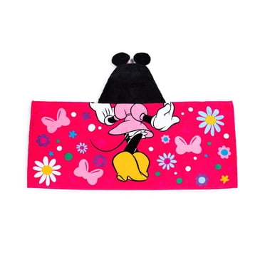 Minnie Mouse Serviette à Capuche pour Enfants, 100 % Coton