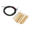 thumbnail image 1 of 6 Pcs Cordes de Guitare Classique en Nylon Multicolore avec 21 Pcs Largeur 2.2mm Ensemble de Cordes en Laiton pour Remplacement de Cordes de Guitare Classique, 1 of 5