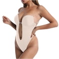 thumbnail image 4 of Bodysuit for Women, High-Waist Seamless Shaping with Lace Trim, Moderate Control Compression, Heat-Retaining Fiber, Tummy Flattening, Hourglass Figure Enhancement, 4 of 5