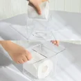 thumbnail image 3 of Clear Acrylic Rectangular Storage Organizer: Versatile Open-Top Box for Tissues, Face Towels & Toilet Paper Rolls – Durable, Minimalist Design for Home Decor Compatibility, Quick Supply Check & Easy, 3 of 6