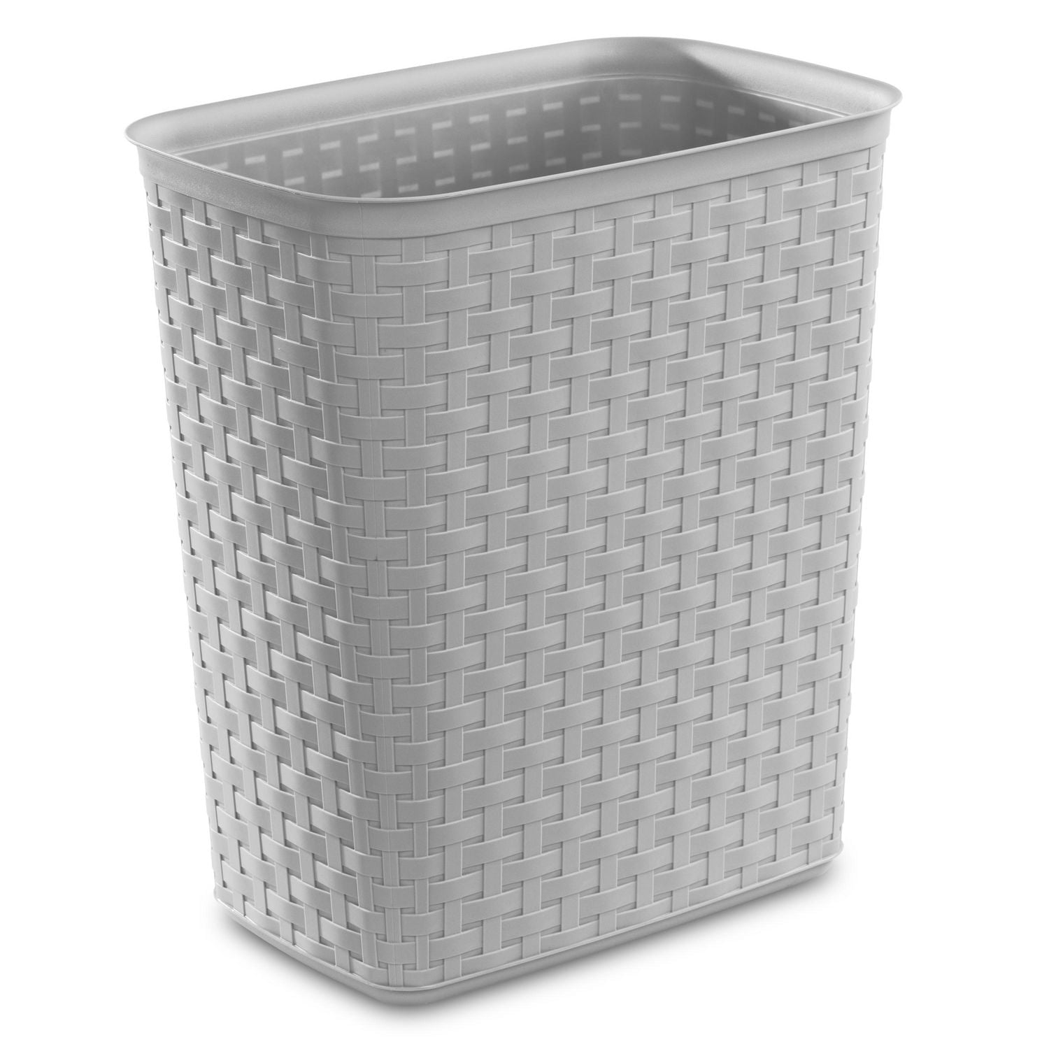 Sterilite 22L Weave Wastebasket- Grey