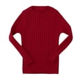 thumbnail image 1 of Birdeem Toddler Kids Baby Girls Ribbed Knit Sweater Soft Solid Warm Sweater Pullover, 1 of 8