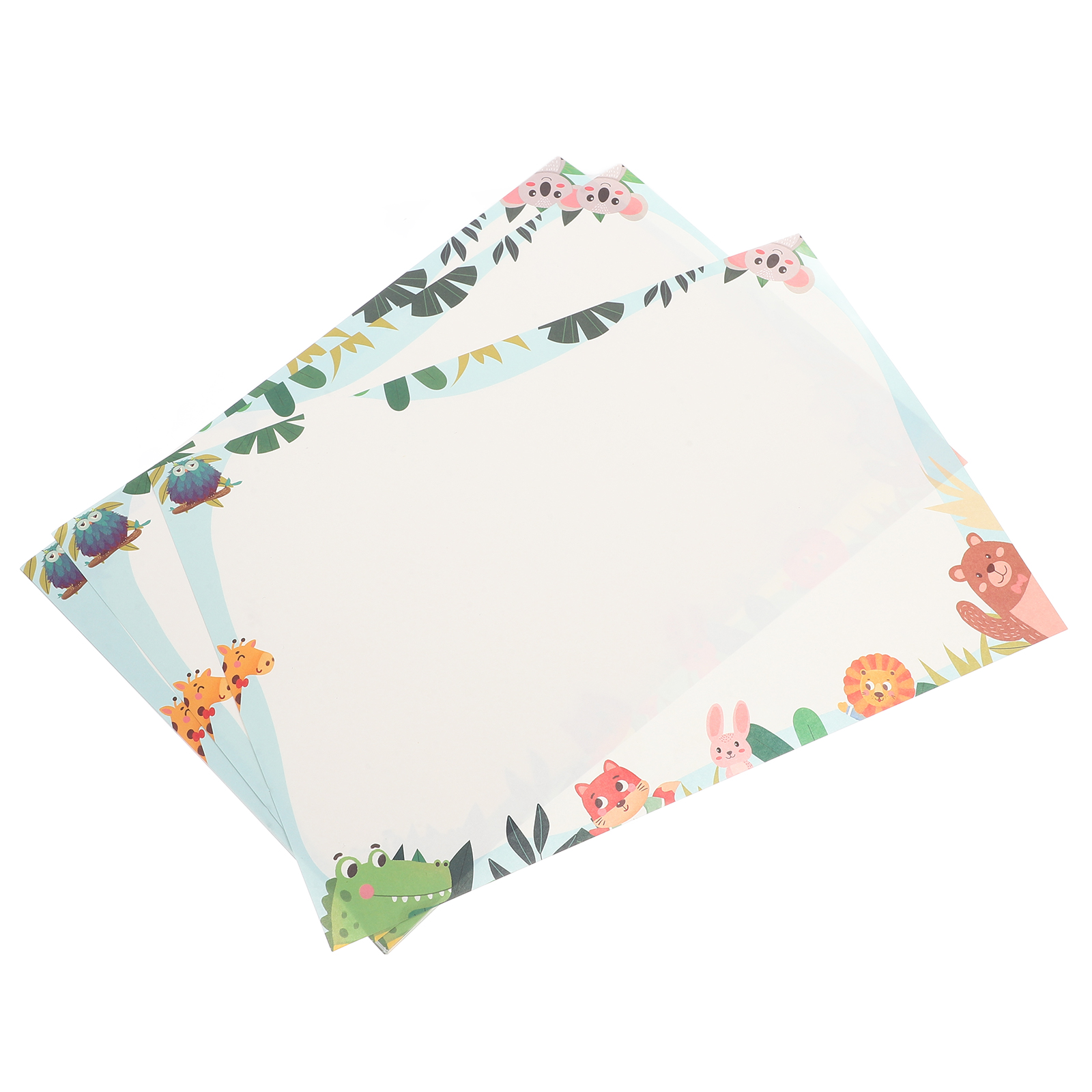 50pcs Stationery Writing Paper Animal Letter Notes Floral Stationery Paper For Bridal Shower Birthdays Engagement Party Anniversary Wedding