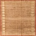 thumbnail image 1 of Ahgly Company Indoor Square Abstract Orange Oriental Area Rugs, 6' Square, 1 of 6