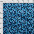 thumbnail image 3 of oneOone Polyester Spandex Blue Fabric Abstract Fabric For Sewing Printed Craft Fabric By The Yard 56 Inch Wide, 3 of 4