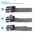 thumbnail image 4 of Unique Bargains 1m Length with Quick Release Buckle Luggage Straps, Gray, 4 of 5
