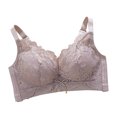 thumbnail image 2 of UPPADA of the Day Today only Clearance Full Coverage Plus Size Bra Convenient Front Button Bras Cool Liftup Bra Super Gather Wireless Push-Up Bra Lifting Bras Breathable Underwear Bra, 2 of 3