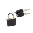 thumbnail image 2 of ZTTD 4 Pcs Suitcase Locks with Keys Black Mini Keyed Padlock Metal Padlock Luggage Padlocks Plastic-Covered Copper Keyed Padlock for Suitcase, Backpack, Boxes, Laptop Bag, 2 of 3