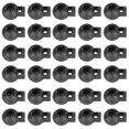 thumbnail image 4 of 300 Pcs Verrous de Cordon Forme de Boule à Trou Unique Pince à Ressort pour Accessoires de Bagages en Plastique Noir, 4 of 14