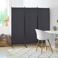 thumbnail image 2 of HOMCOM 6' 3 Panel Room Divider, Double Hinged Privacy Screen, Grey, 2 of 10