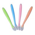 thumbnail image 3 of Baby Training Spoons, Baby Silicone Feeding Spoons 4PCS Oil Proof Comfortable Grip Appropriate Size Cleanable Soft High Temperature Resistance  For Eating, 3 of 8