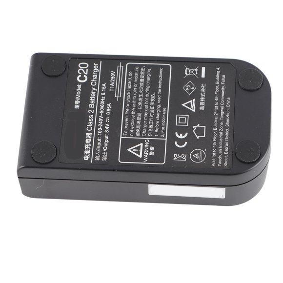 Li Ion Battery Charger Flash High Speed Charging LED Display Reliable Performance for VB20 V350 Series Camera ABS Material 150g