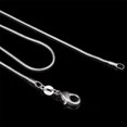 thumbnail image 3 of Collier Snake Chain Rond en Argent Sterling 1 mm pour Femmes 24 Po, 3 of 5