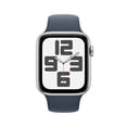 thumbnail image 2 of Restored Apple Watch SE (GPS) 44mm Silver Aluminum Case with Denim Sport Band - Medium/Large - Open Box, 2 of 4