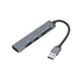 thumbnail image 1 of jesticaly USB Hub Memory Card 5 Ports Travel Docking Station Aluminum Alloy 5Gbsp Adapter Notebook Office Study Splitter Dock, 1 of 6