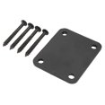 thumbnail image 2 of Electric Guitar Neck Plate, Electric Guitar Back Mounting Plate Beautiful Rustproof Easy To Install Durable  For Bass Gold,Black,Silver, 2 of 8