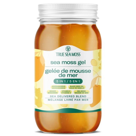 TrueSeaMoss Sea Moss Gel - Alternative Form of Sea Moss - Ashwagandha Sea Moss Gel - Sea Moss Gel Organic Raw - Made in the USA - Ashwagandha Sea Moss Gel 473 ml (16 Fl Oz)