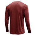 thumbnail image 4 of CEHVOM Men Long-Sleeve Beefy Muscle Basic Solid Pure Color Blouse Tee Shirt Top, 4 of 4