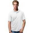 thumbnail image 1 of Hanes Cotton-Blend Men`s Jersey Polo, 2XL, White, 1 of 6