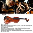 thumbnail image 4 of Student Starters Violin, Sleek and Flat Surface Violin Portable Wide Application Durable 4/4 with Triangle Case for Music Recording, 4 of 7