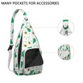 thumbnail image 4 of Green Avocado Sling Backpack - Healthy Fruit Art Print, Fashionable Multi-Functional Travel Bag, 4 of 4