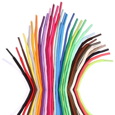 30 Pcs Lacets Ronds de Rechange Lacets Colorés Cordons pour Chaussures de Sport Espadrilles Patins (0,8 m)