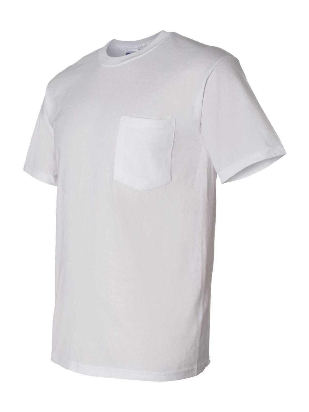 Gildan - T-Shirt à Poche DryBlend - 8300 - Blanc - Taille : TG