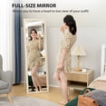 thumbnail image 4 of HOMCOM 64" x 21" Full Length Mirror, Rectangular Full Body Mirror, White, 4 of 10
