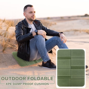 Coussin de Siège en Mousse Pliable Portable - Tapis Résistant à la Chaleur/imperméable pour Pique-Niques en Plein Air, Camping et Événements de Stade (38,9 X 28,2 cm)