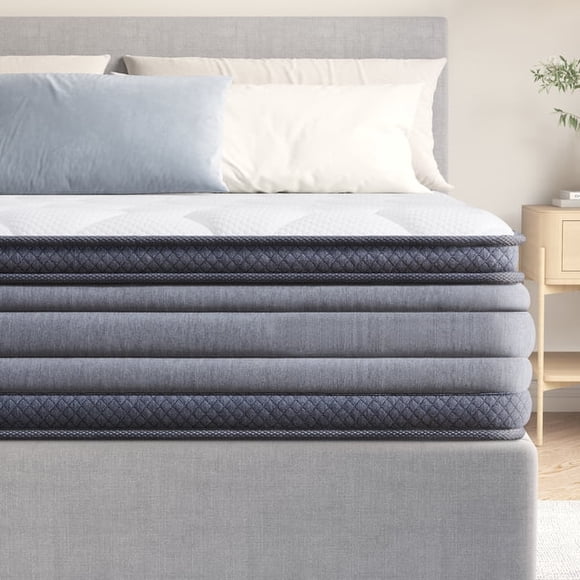Full Mattress, Lecuneey 12" Hybrid Memory Foam Individually Pocket Innerspring Mattress in a Box Medium Firm Support, Pressure Relief, CertiPUR-US Certified, Full Bed Mattress for Kids & Adults