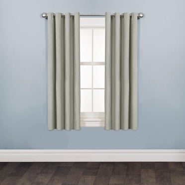 Mainstays Faux Suede Drapery Grommet Window Curtains Panel