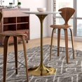 thumbnail image 4 of Satin Stool - Hard Wood Chair in Walnut color SET OF 2, 4 of 7