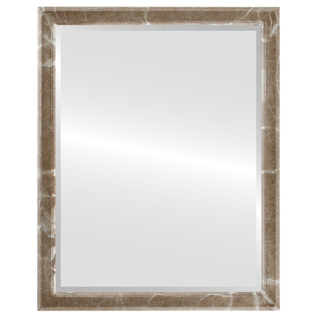 Miroir Encadré Toronto - Argent Champagne
