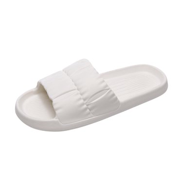 B91xZ Shower Shoes for Men Sport Shower Foam Slide Flip Flop Sandals,White 9