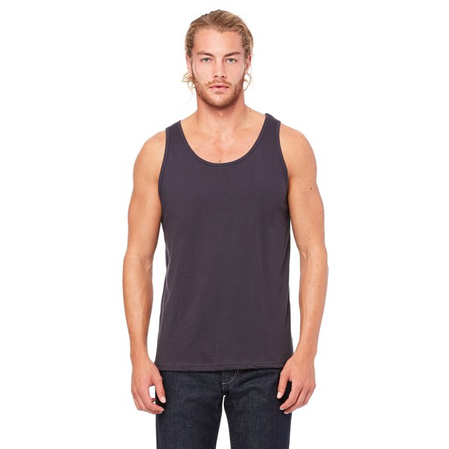 The Bella + Canvas Unisex Jersey Tank Top - DARK GREY - L