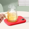 thumbnail image 1 of Clearance & Promo,Winter Heating Cup Mat, Three-Speed Temperature Adjustment, Constant Temperature, Automatic Power Off, 8-Hour Warm Cup Mat, | Plastic, Red-559 $BS$3, 1 of 9