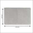 thumbnail image 3 of Hometrends 3K Solid Light Grey Polyester Bathrug, 3 of 8