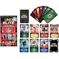 thumbnail image 1 of UNO Elite NFL Card Game 2025 Core Edition Starter Set With Deck, 4 Game Booster Packs & 2 Promo Cards, 1 of 5
