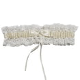 thumbnail image 3 of Ohufall White Garters For Bride 2 Pieces, Wedding Garter For Bride Elasticity Lace Garter, Wedding Garter Set For Bride, 3 of 3