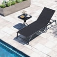 thumbnail image 2 of Gymax 2 Pcs Chaises Longues Inclinables Chaise Inclinable de Patio Pliante avec Dossier à 5 Positions, 2 of 10
